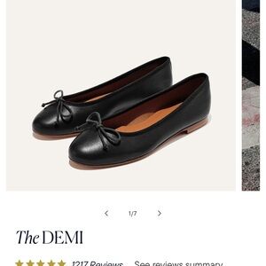 Margaux Demi Black Ballet Flats